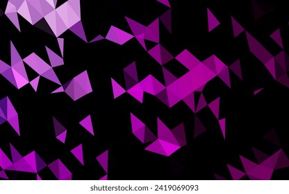Diseño poligonal abstracto del vector púrpura claro. Una elegante ilustración brillante con gradiente. Nuevo estilo para su diseño de negocio.