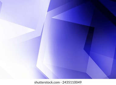 Light Purple vector abstract polygonal background. Creative illustration in halftone style with triangles. Best triangular design for your business.