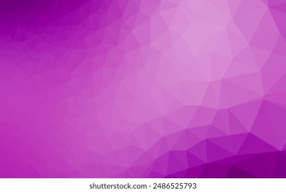 Cubierta poligonal abstracta de Vector púrpura claro. Ilustración colorida en estilo Origami con degradado.  Patrón triangular para el diseño de su negocio.