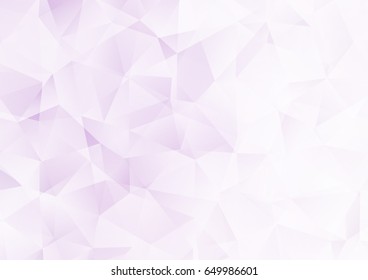 Light Purple vector abstract polygonal pattern. Colorful abstract illustration with gradient. The template can be used as a background for cell phones.