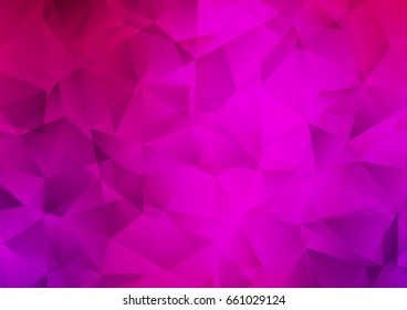 Light Purple vector abstract polygonal background. Shining illustration, which consist of triangles. The template can be used as a background for cell phones.