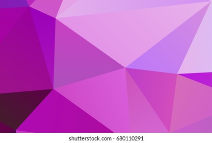 Light Purple vector abstract polygonal template. A vague abstract illustration with gradient. A completely new template for your business design.