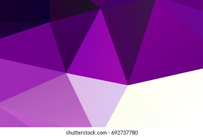Light Purple vector abstract polygonal pattern. Creative geometric illustration in Origami style with gradient. The template can be used as a background for cell phones.