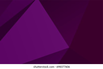Light Purple vector abstract polygonal template. An elegant bright illustration with gradient. The completely new template can be used for your brand book.