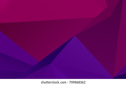 Light Purple vector abstract polygonal template. Geometric illustration in Origami style with gradient.  A completely new design for your business.