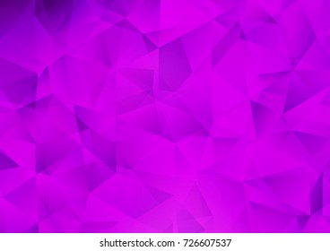 Light Purple vector abstract polygonal template. Shining colored illustration in a brand-new style. The polygonal design can be used for your web site.