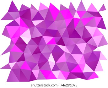 Light Purple vector abstract polygonal pattern. Glitter abstract illustration with an elegant design. The template can be used as a background for cell phones.