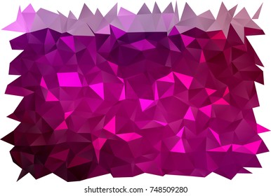 Light Purple vector abstract polygonal background. Triangular geometric sample with gradient.  The template can be used as a background for cell phones.
