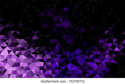 Light Purple vector abstract polygonal pattern. A sample with polygonal shapes. The template can be used as a background for cell phones.