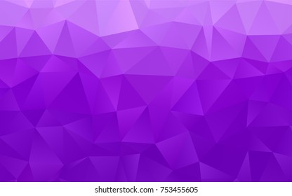Light Purple vector abstract polygonal pattern. Colorful abstract illustration with gradient. The template can be used as a background for cell phones.