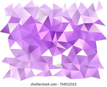 Light Purple vector abstract polygonal template. A sample with polygonal shapes. The template can be used as a background for cell phones.