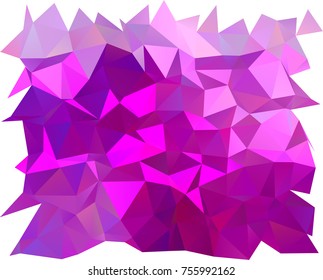 Light Purple vector abstract polygonal template. Colorful abstract illustration with gradient. Triangular pattern for your business design.
