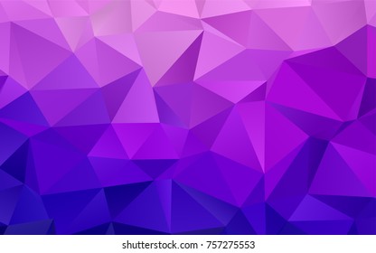 Light Purple vector abstract polygonal template. Brand-new colored illustration in blurry style with gradient. A completely new design for your business.