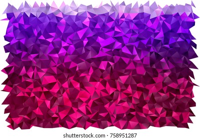 Light Purple vector abstract polygonal template. A completely new color illustration in a vague style. The elegant pattern can be used as part of a brand book.