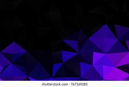 Light Purple vector abstract polygonal background. Triangular geometric sample with gradient.  The elegant pattern can be used as part of a brand book.
