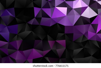 Light Purple vector abstract polygonal background. Modern geometrical abstract illustration with gradient. The textured pattern can be used for background.