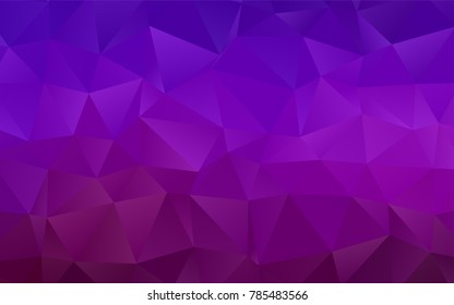 Light Purple vector abstract polygonal background. Creative geometric illustration in Origami style with gradient. The completely new template can be used for your brand book.