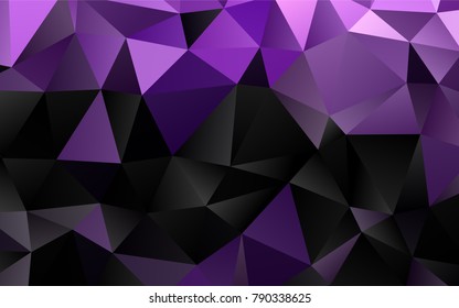 Light Purple vector abstract polygonal background. Modern geometrical abstract illustration with gradient. The textured pattern can be used for background.