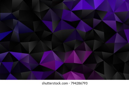 Light Purple vector abstract polygonal background. An elegant bright illustration with gradient. The elegant pattern can be used as part of a brand book.
