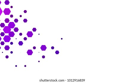 Light Purple vector abstract textured polygonal background. Brand-new blurry hexagonal design. Pattern can be used for background.