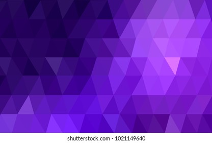 Light Purple vector abstract textured polygonal background. Blurry triangle design. Pattern can be used for background.