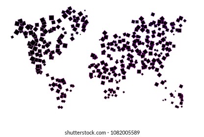 Light Purple vector abstract textured polygonal background. Blurry rectangular design. The pattern with repeating rectangles can be used for background.