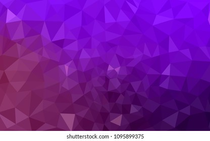 Light Purple vector abstract textured polygonal background. Blurry triangle design. Pattern can be used for background.