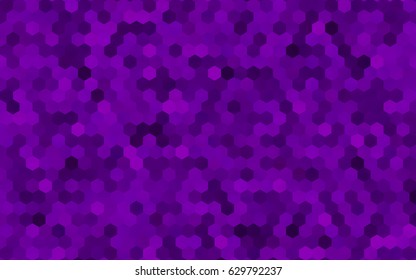 Light Purple vector abstract textured polygonal background. Brand-new blurry hexagonal design. Pattern can be used for background.