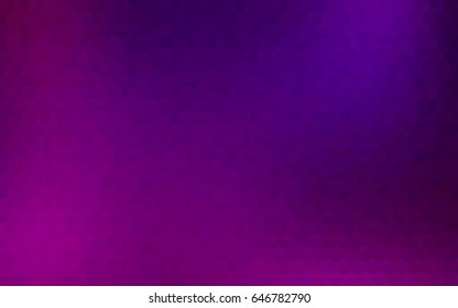 Light Purple vector abstract textured polygonal background. Brand-new blurry hexagonal design. Pattern can be used for background.