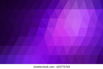 Light Purple vector abstract textured polygonal background. Blurry triangle design. Pattern can be used for background.
