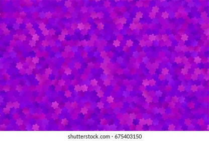 Light Purple vector abstract textured polygonal background. Brand-new blurry hexagonal design. Pattern can be used for background.