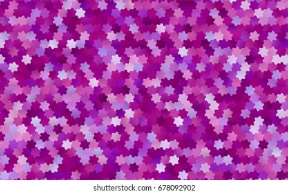 Light Purple vector abstract textured polygonal background. Brand-new blurry hexagonal design. Pattern can be used for background.