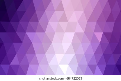 Light Purple vector abstract textured polygonal background. Blurry triangle design. Pattern can be used for background.