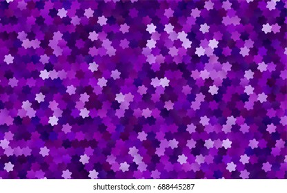 Light Purple vector abstract textured polygonal background. Brand-new blurry hexagonal design. Pattern can be used for background.