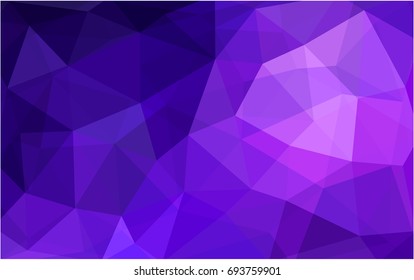 Light Purple vector abstract textured polygonal background. Blurry triangle design. Pattern can be used for background.