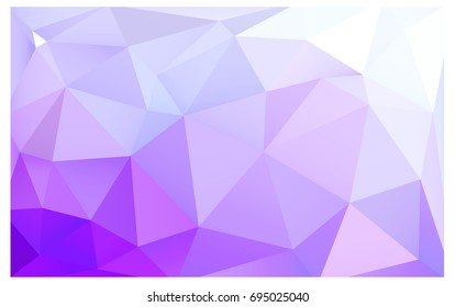 Light Purple vector abstract textured polygonal background. Blurry triangle design. Pattern can be used for background.