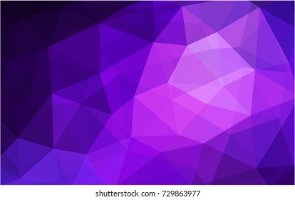 Light Purple vector abstract textured polygonal background. Blurry triangle design. Pattern can be used for background.