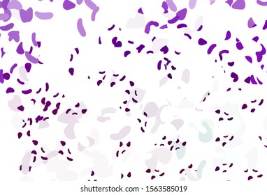 Light Purple vector backdrop with abstract shapes. Modern abstract illustration with colorful random forms. Modern design for your business card.