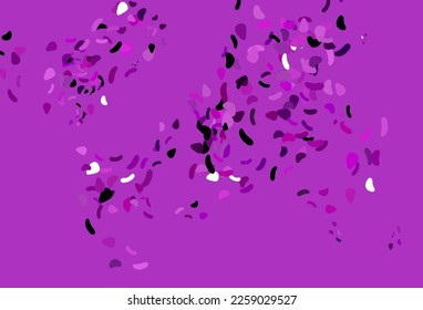 Light Purple vector backdrop with abstract shapes. Decorative design in abstract style with random forms. Best smart design for your business.