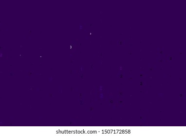 Light Purple vector backdrop with algebra elements. Abstract illustration with colored algebra signs. Best design for your math college.