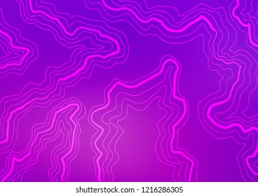 Light Purple vector backdrop with bent lines. Modern gradient abstract illustration with bandy lines. The elegant pattern for brand book.