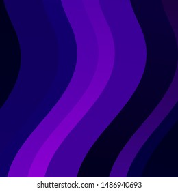 Light Purple vector backdrop with bent lines. Colorful abstract illustration with gradient curves. Template for cellphones.