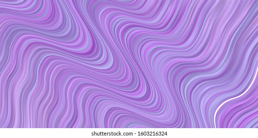 Light Purple vector backdrop with bent lines. Bright sample with colorful bent lines, shapes. Pattern for websites, landing pages.