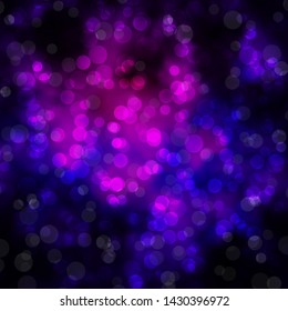 Light Purple vector backdrop with circles. Abstract colorful disks on simple gradient background. Design for posters, banners.