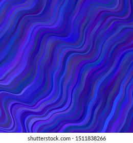 Light Purple vector backdrop with circular arc. Colorful illustration in circular style with lines. Pattern for commercials, ads.