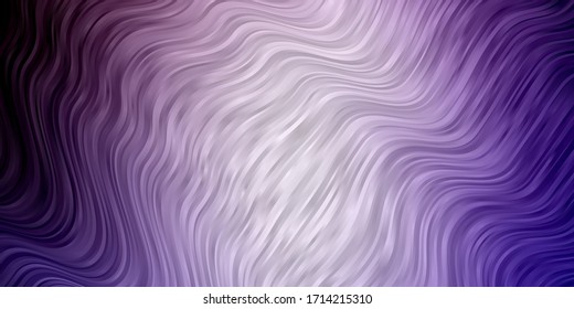 Light Purple vector backdrop with circular arc. Bright illustration with gradient circular arcs. Pattern for ads, commercials.