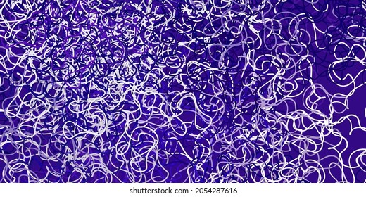 Light purple vector backdrop with circular arc. Abstract illustration with gradient bows. Design for your business promotion.