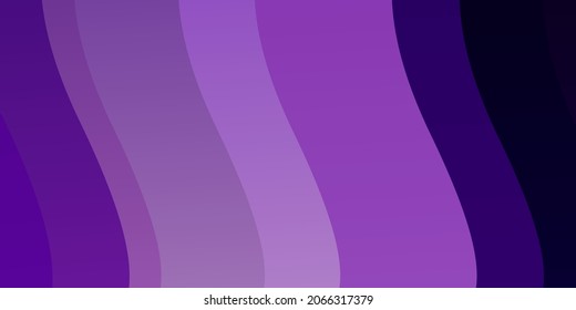 Light Purple vector backdrop with circular arc. Colorful illustration with curved lines. Pattern for websites, landing pages.