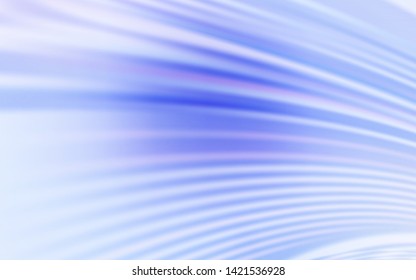 Light Purple vector backdrop with curved lines. Colorful geometric sample with gradient lines.  Pattern for your business design.