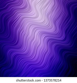 Light Purple vector backdrop with curves. Illustration in abstract style with gradient curved.  Pattern for websites, landing pages.